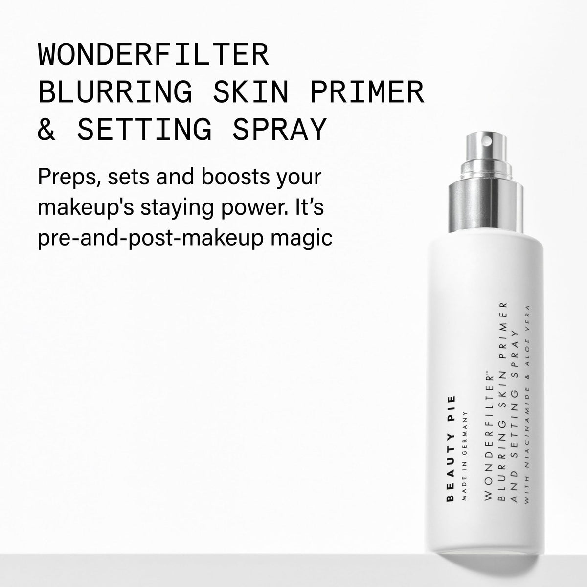 Beauty Pie Wonderfilter Blurring Primer & Setting Spray | Hydrating Primer