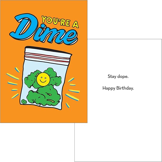 Funny Stoner Birthday Card Assortment (5x7) 4 Card Set by Smart Alex (Weed Gift Designs)