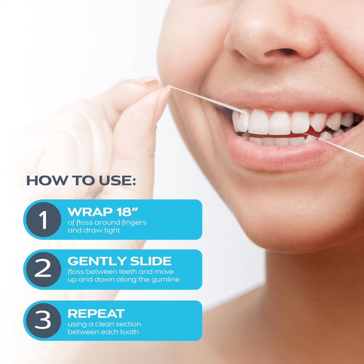 DrTung's Smart Floss - Natural Dental Floss, Cardamom Flavor - Pack of 7