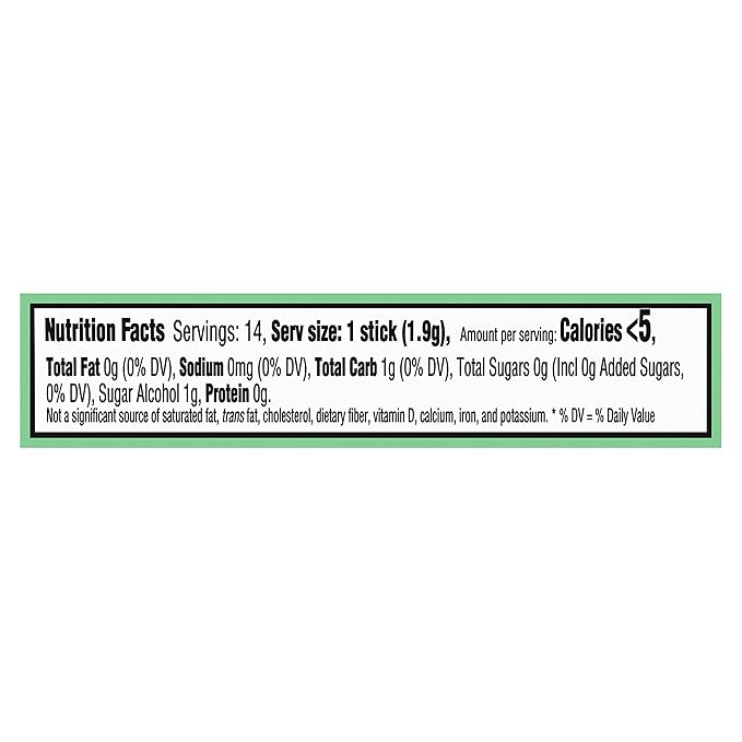 Trident Purely Spearmint Sugar-Free Chewing Gum, 12 Packs of 14 Pieces (168 Total Pieces)