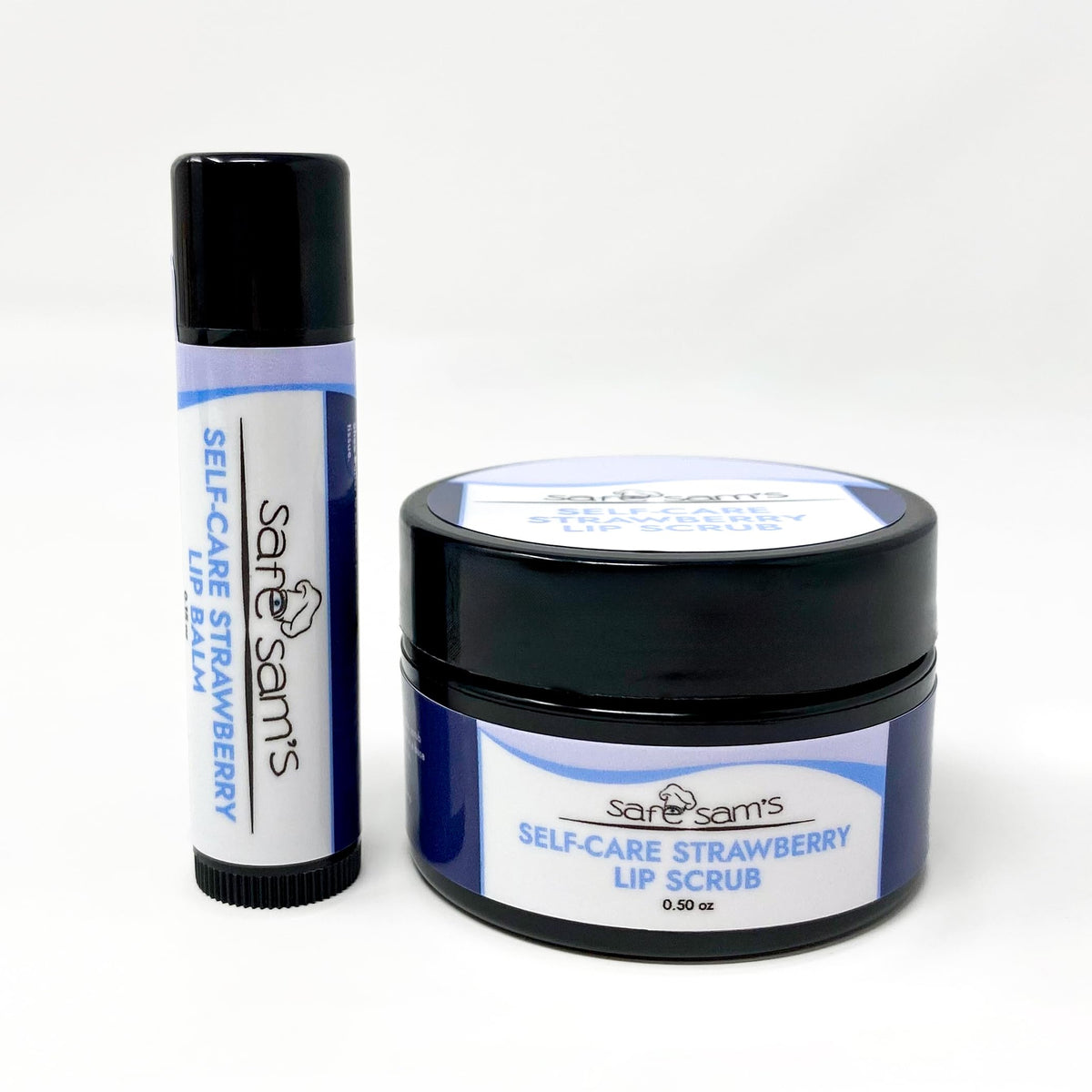 Safe Sam's Lip Balm and Lip Scrub Duo