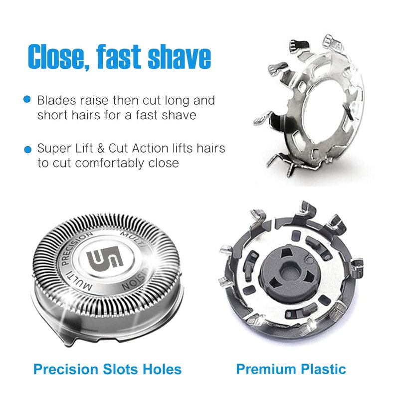 Replacement Heads Compatible with Philips Norelco 5000 Series, SH50 Replacement Blades for Philips Norelco SH50 Shavers, HQ8 Head for Norelco 5000 Shaver