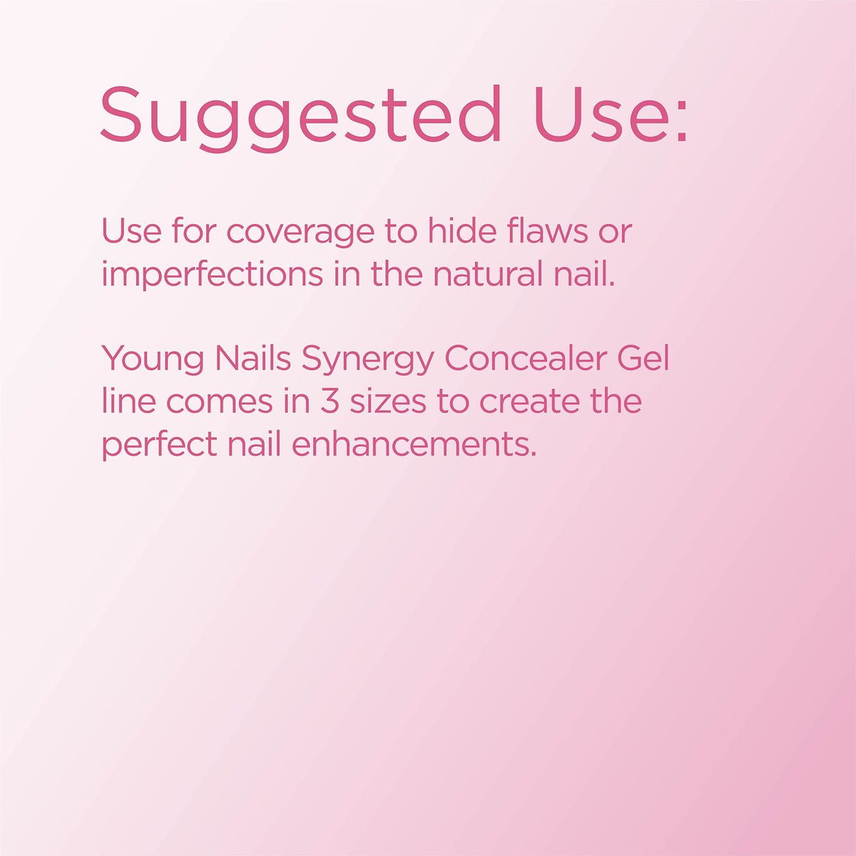 Young Nails Synergy Gel System, Building Gel - Hard Builder Gel, Superior Adhesion & Strength, Structured Nail Gel Builder - Concealer Gel, Pink, 15g