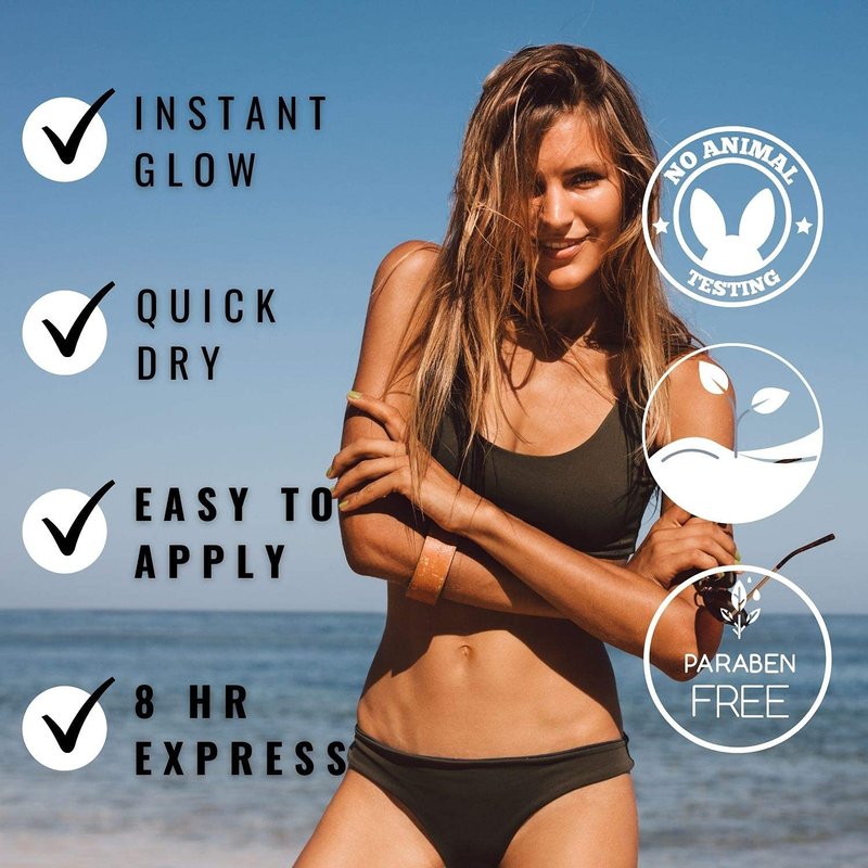Sun Laboratories By Ultra Dark Self Tanning Lotion 4 oz - Organic Sunless Tanner for Dark Tones, Long Lasting Sun Labs Sun Self Tanner, Ideal for Tanning Bed and Sunless Tanning