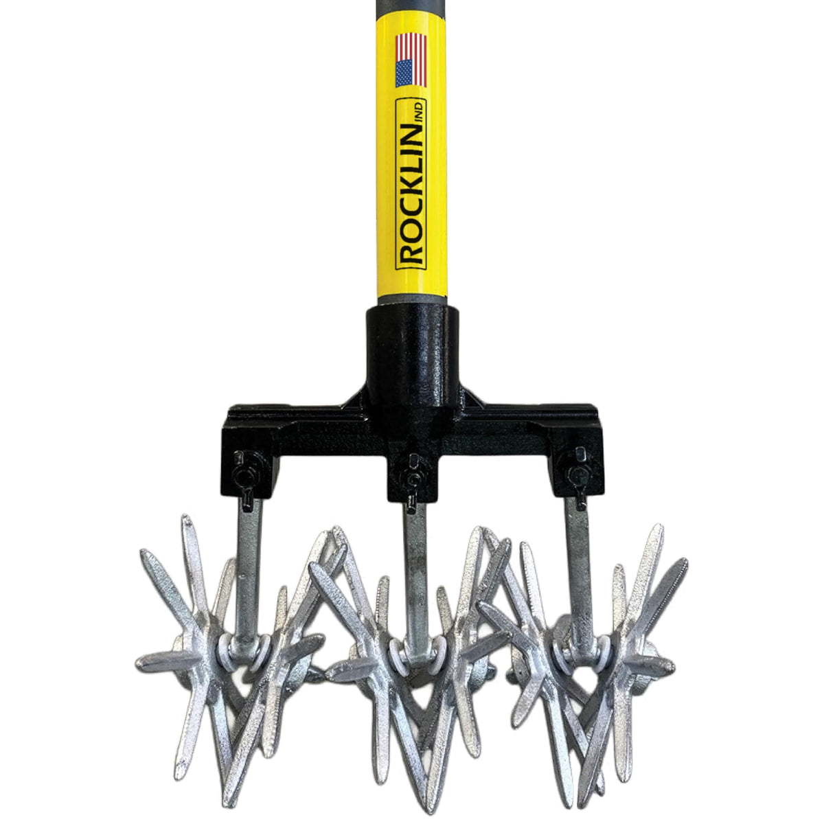 Heavy-Duty Rotary Cultivator with 2X Steel Tines for All Soil Types - Till, Aerate, Weed & Mix Soil | 60" Extra Long Handle