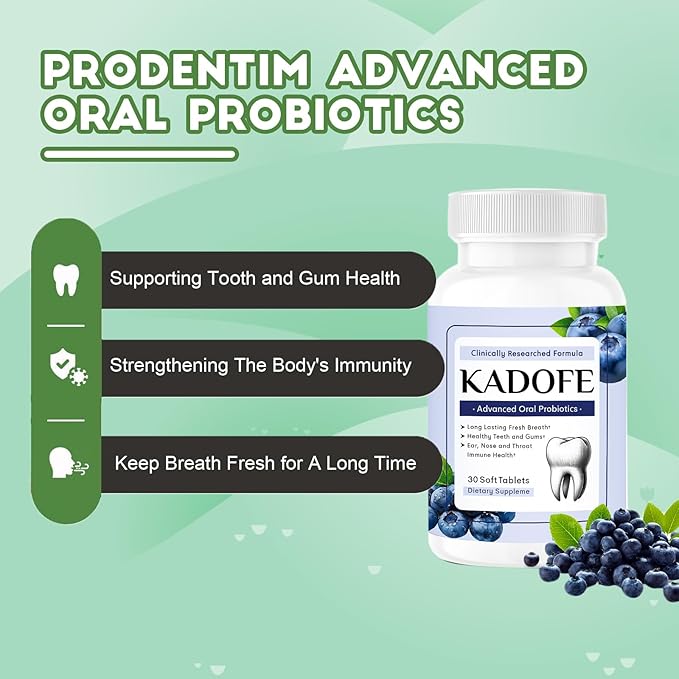 Oral Probiotics for Teeth and Gums & Fresh Breath - Gum Restore & Bad Breath Treatment for Adults |3.5 Billion Advanced Oral Probiotics for Bad Breath, Chewable 30 Tablets (Orange-1pcs)