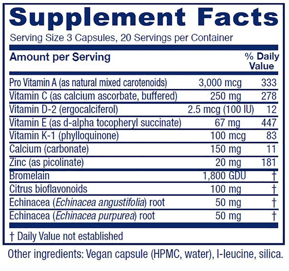 Vitanica Opti-Recovery, Pre & Post Surgery Support, Wound Care, BBL, Tummy Tuck, C Section & Postpartum Vitamin Essentials Healing Support, Scar, Shoulder, Hysterectomy, Breast & Lipo, Vegan, 60 Caps