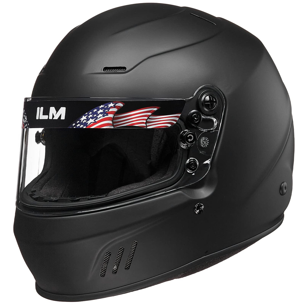 ILM Snell SA2020 Full Face Auto Car Racing Helmets for Men and Women Model 760(Matte Black, S)