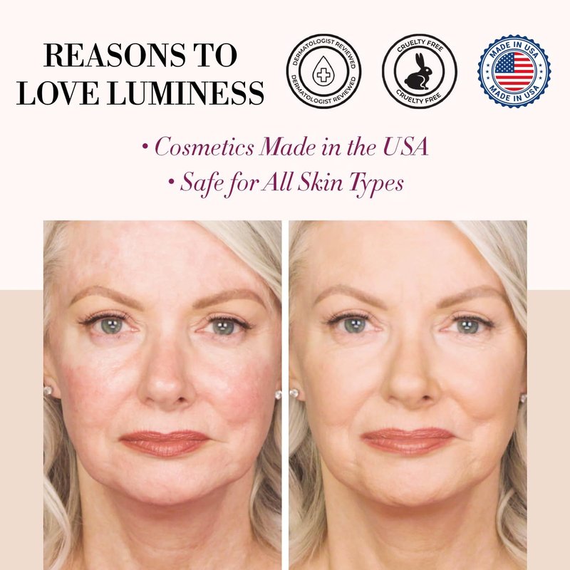 Luminess Air Rose 4-in-1 Airbrush Foundation - Shade 070, 0.50 oz, Warm