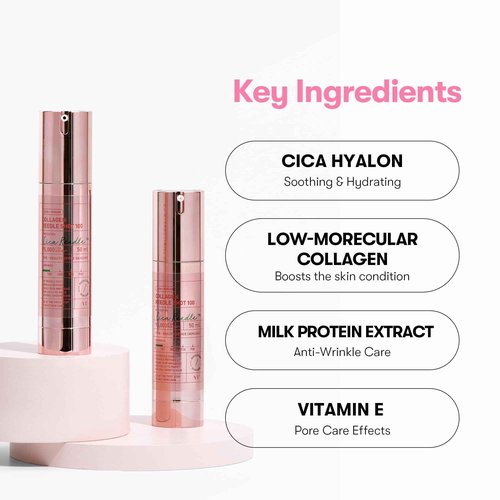 VT COSMETICS PDRN 100 Essence & Collagen Reedle Shot 100, Skin Restoration, Recovery, Collagen Exosome Microneedling Serum, Korean Skin Booster