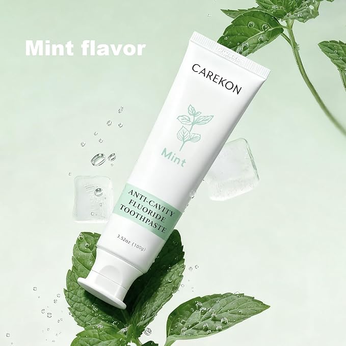 Hydroxyapatite Toothpaste for Sensitive Teeth, Fluoride Toothpaste for Cavity Reversal, Enamel Remineralization, Gum Repair, Teeth Whitening, Home & Travel Size, Mint Flavor, 3 x 3.52oz