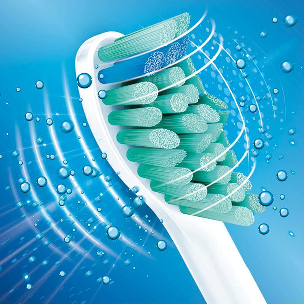 Philips Genuine Sonicare Pro Results Brush Heads, White, Pack of 4 - HX6014/07