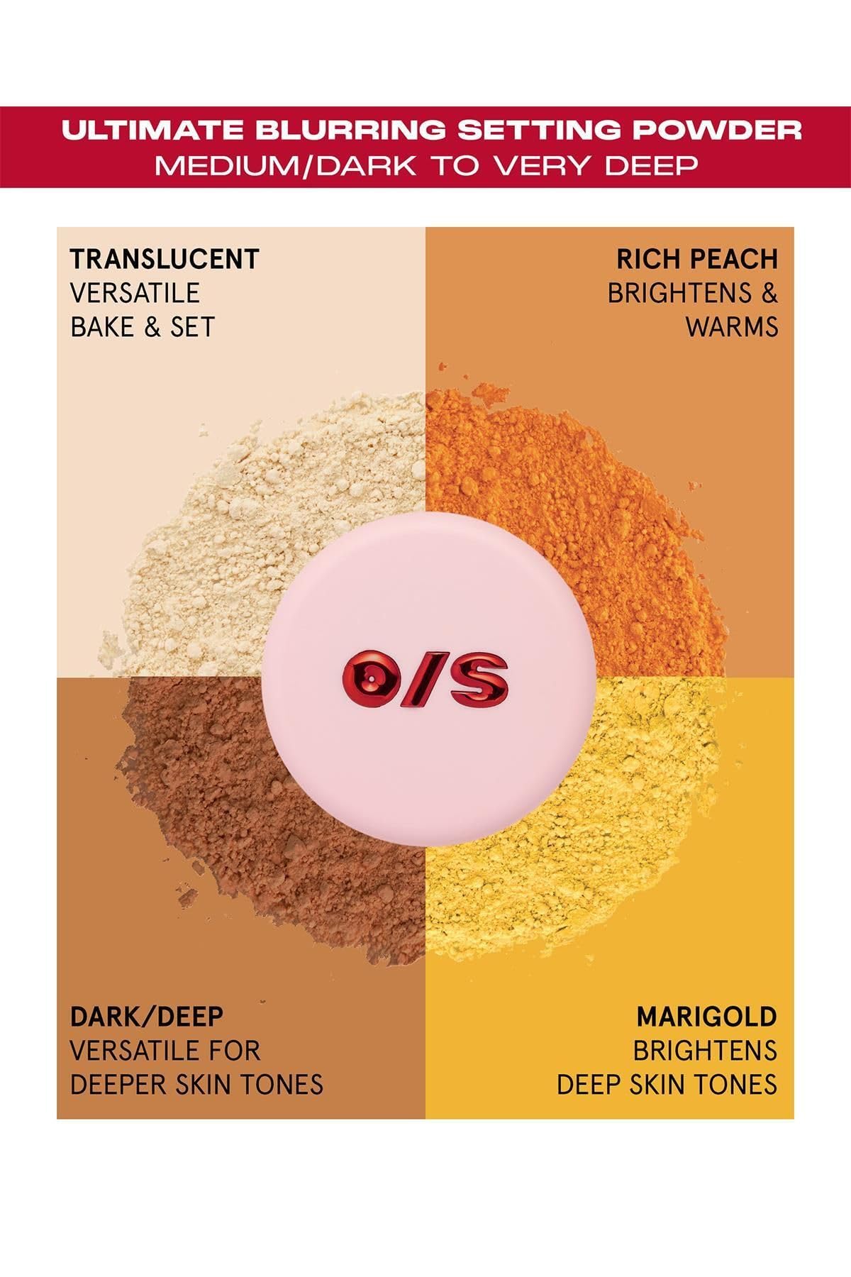 One Size Ultimate Blurring Setting Powder Full- Translucent - for Fair to Dark Skin Tones, 1.2 Ounce (Pack of 1)