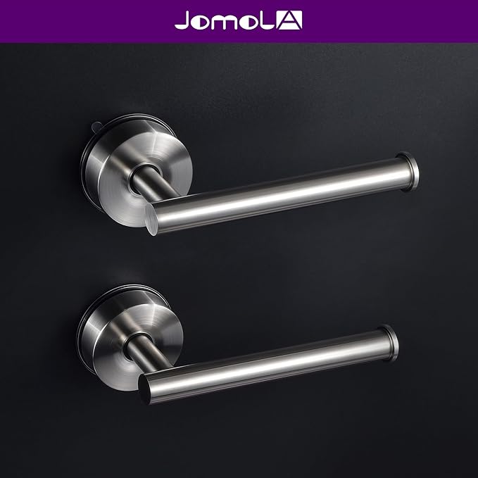 JOMOLA Toilet Paper Holder Silver, 2 Pack