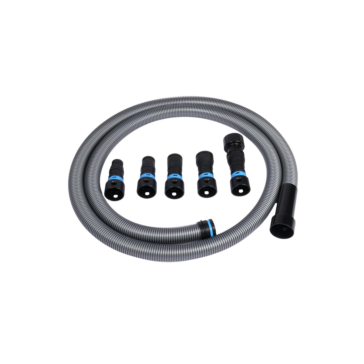 Cen-Tec Systems 94698 Quick Click 10 Ft. Hose for Home and Shop Vacuums with Expanded Multi-Brand Power Tool Adapter Set for Dust Collection