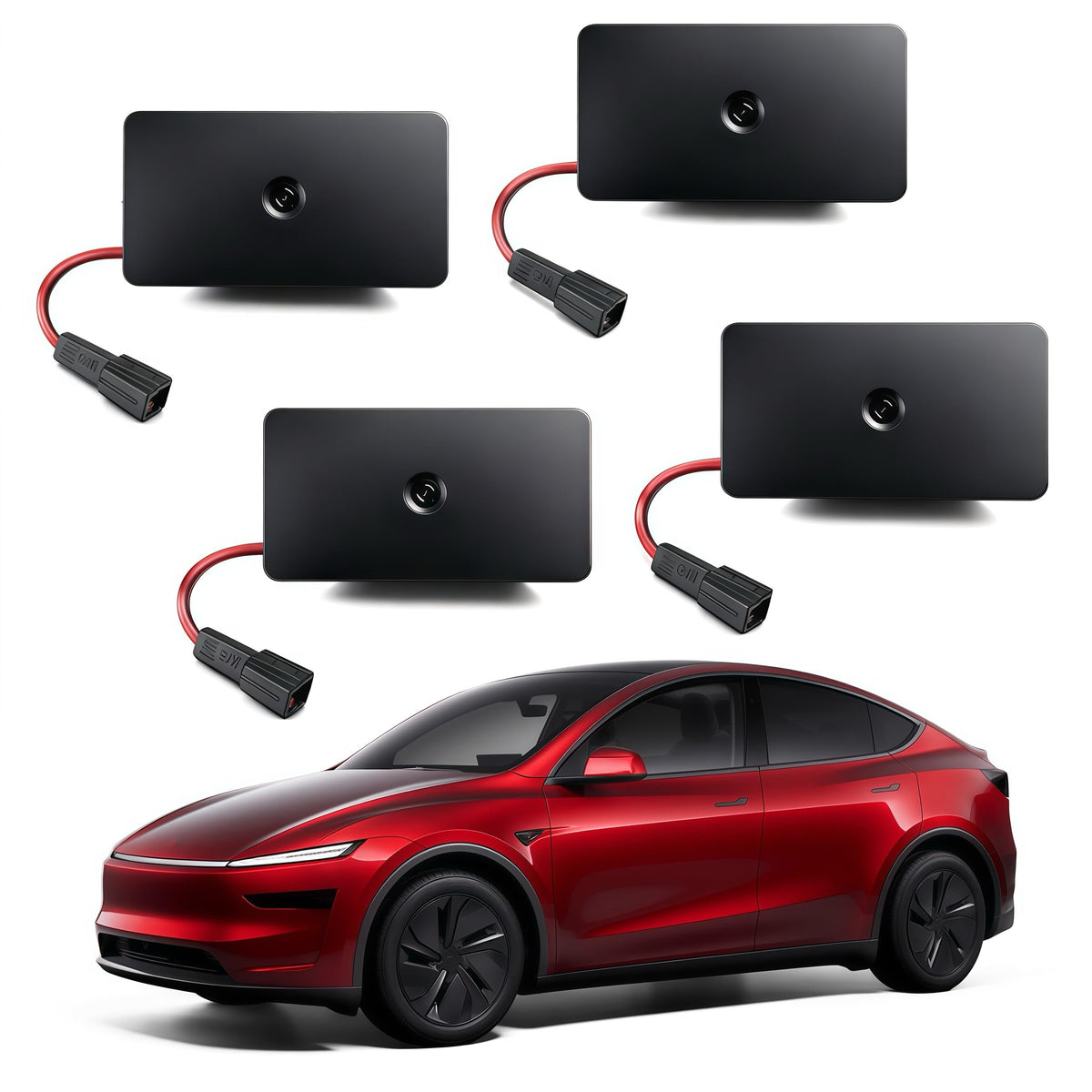 2026 Upgraded Accessories Compatible with Model Y Juniper Model 3 Highland X S, Ultra-Bright HD Car Door Lights Logo Projector,
