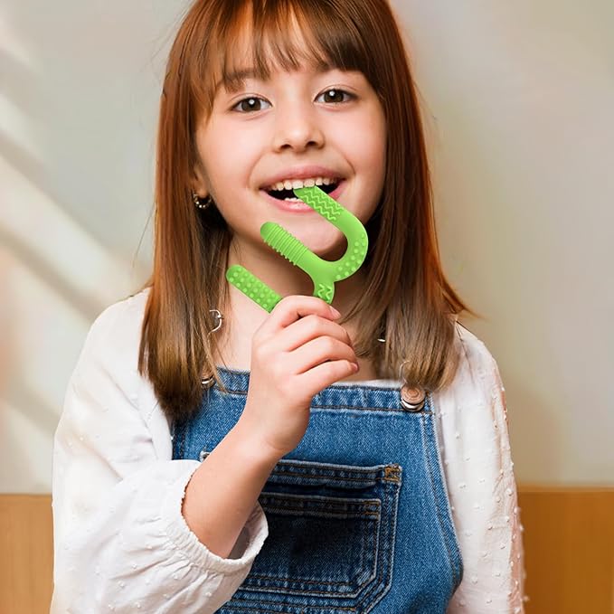 ERKOON Sensory Chew Toys for Autistic Children, 4 Pack Silicone Chewy Tube Oral Motor Tools for Sensory Kids with Autism, Biting, ADHD, SPD, Chewies with Special Needs, Teething Sticks Toys