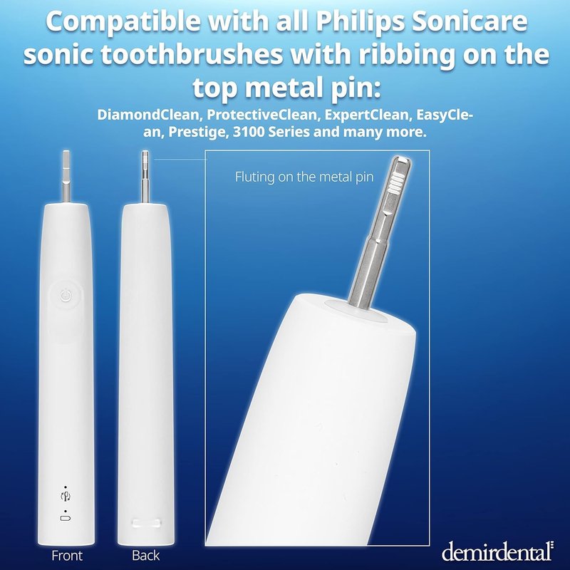 Toothbrush Heads Active Charcoal Hard Compatible with Philips Sonicare Toothbrush Heads - Replacement Heads for Natural Cleaning - Hard Brush Heads - White - Replaces HX9058-8 Pack