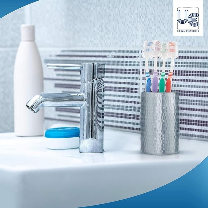 Urban Essentials Bulk Toothbrush(50) Bulk Toothpaste(50) Pack with Covers Premium Quality Individually Wrapped Colorful Toothbrushes Medium Soft Toothbrush Hygienic Cap for Donations, Travel, Hotels