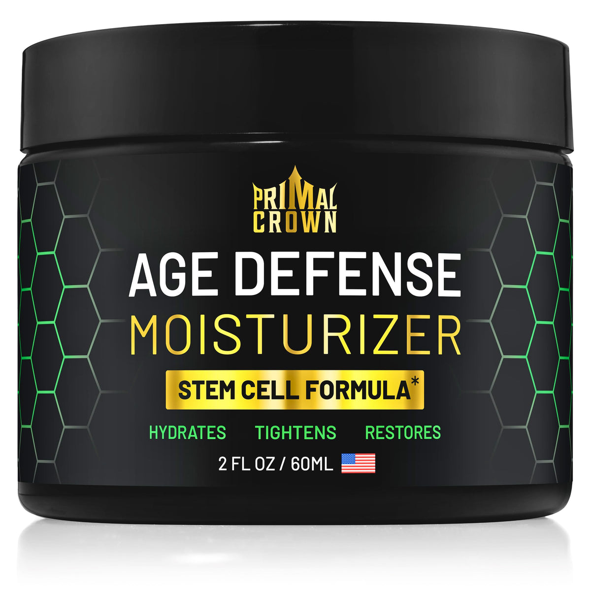 Primal Crown Wrinkle Cream for Men Face Moisturizer Agave Stem Cells 2oz