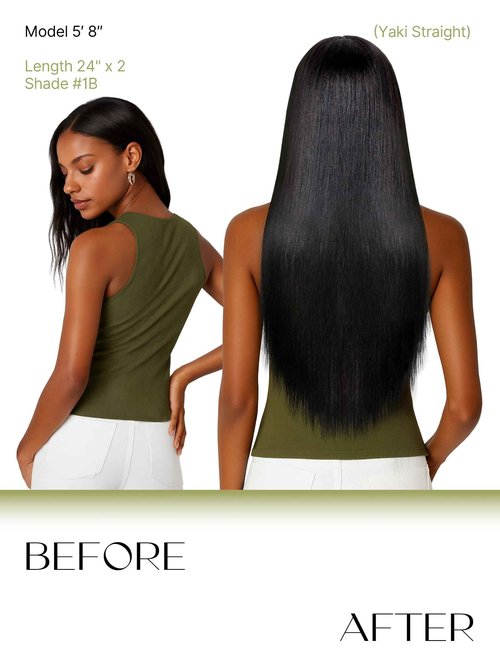 Frodio Clip Ins Hair Extensions Black: Remy Real Human Hair Pu Seamless Long Yaki Straight Invisible Beauty For Women Can Be Body Wave 20 Inch 100g 7 Piece Full Thick Brazilian Jet Black Natural Color