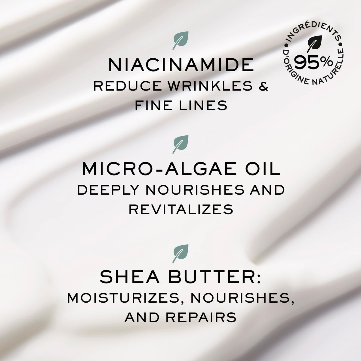 NUXE Merveillance Lift Day & Night Cream With Niacinamide and Botanical Extracts for Firming and Wrinkle Correction, 2.5 Fl Oz