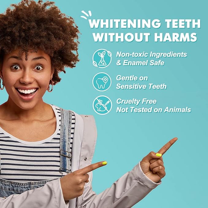Teeth Whitening Strips 14 Treatments Kit - Sensitive Teeth Whitener, Enamel Safe, Deep Stains Removal, Dentist Recommended, Fast Results Without The Harm - 28 Strips