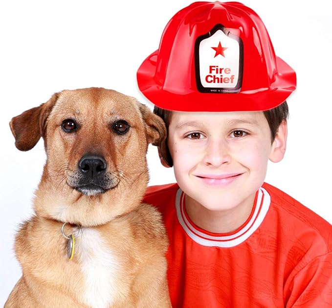 Super Z Outlet 12 Pack Firefighter Children's Helmet Party Supplies for Kid's Costume Accessory