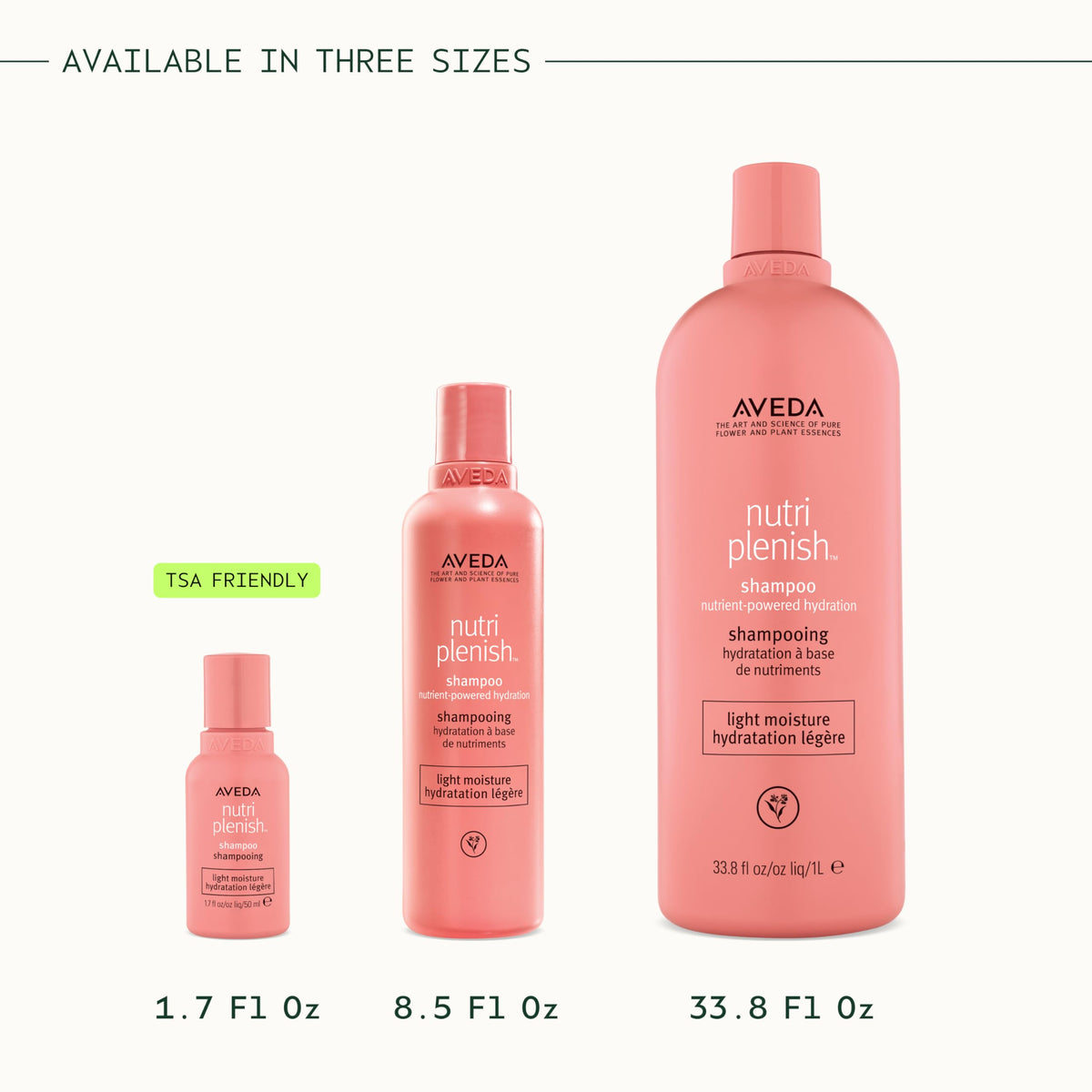Aveda Nutriplenish Shampoo Light Moisture | Hydrating Shampoo for Fine to Medium Dry Hair | Organic Pomegranate Oil, Coconut Oil, Mango Butter | 93% Naturally Derived*, 1.7 Fl Oz