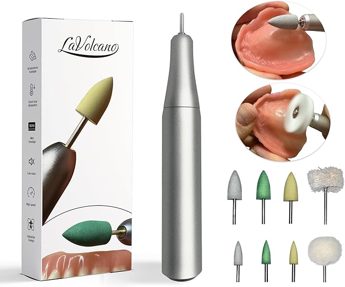 USB Cleaning and Polishing Tool – Helps Remove Surface Stains and Refine Edges for a Comfortable Fit – Portable Mini Polisher with Complete Polishing Head Set & Step-by-Step Instructions – Gift