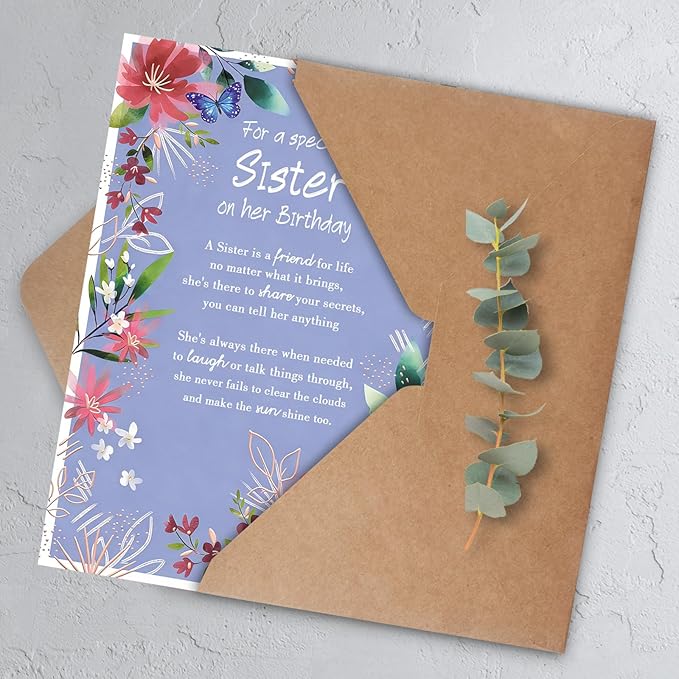Sister Birthday Card，Happy Birthday Cards & Gift for Sister