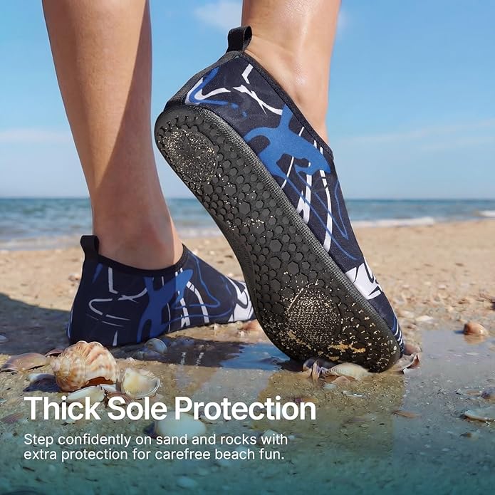 Water Shoes for Women Men Quick-Dry Aqua Socks Swim Beach Barefoot Yoga Exercise Wear Sport Accessories Pool Camping Must Haves Adult Youth Size