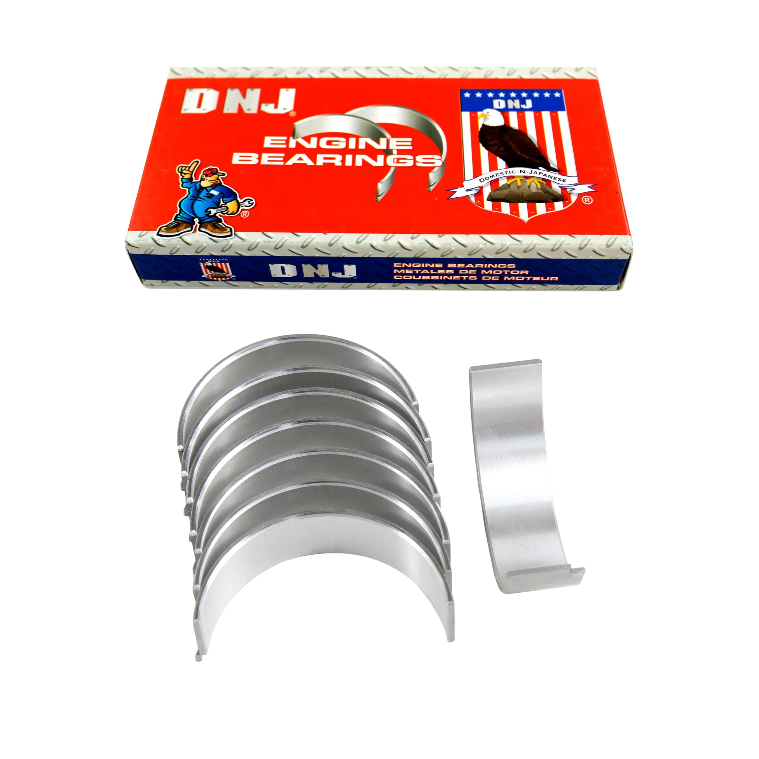DNJ RB229.20 Oversize Rod Bearings Set for 2002-2015 Acura, Honda Accord, Civic, CR-V 2.0L-2.4L L4 16V DOHC 1998cc
