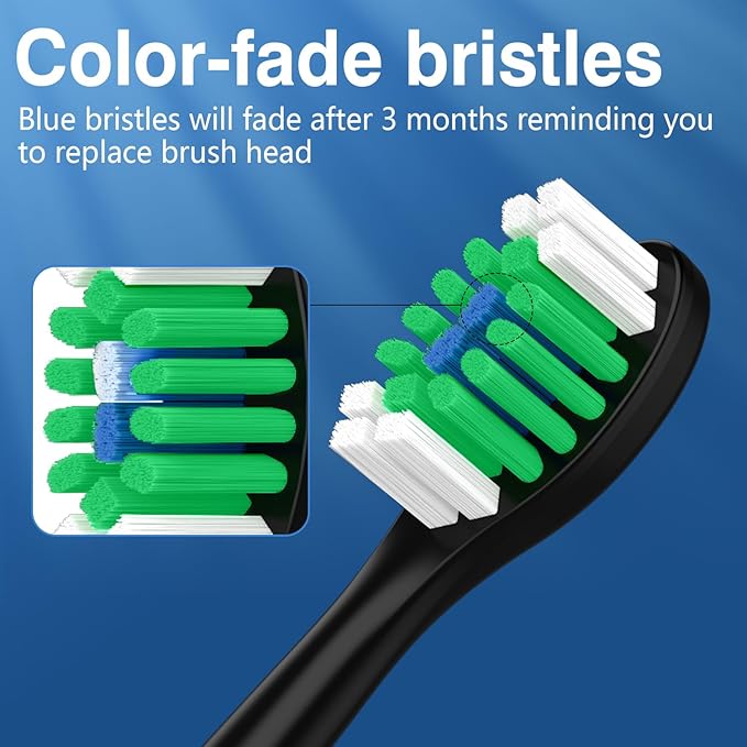 Lanveda Replacement Toothbrush Heads Compatible with Philips Sonicare Replacement Heads, Replacement Brush Head Compatible with Phillips Sonicare 4100 5100 5300 6100 Electric Toothbrush, 12 Pack