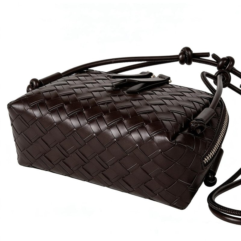 JYG Woven Crossbody Bags for Women PU Leather Handwoven Shoulder Bag Mini Satchel Purses with Adjustable Strap 2026