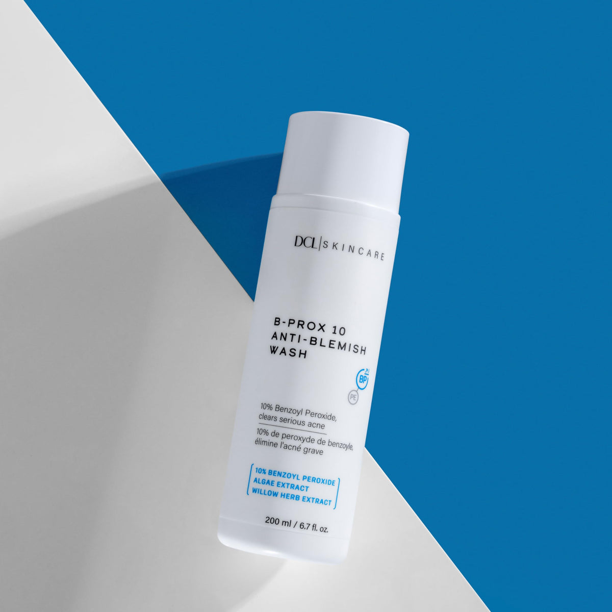 DCL Skincare B Prox Acne Treatment Cleanser with 10% Benzoyl Peroxide, Maximum Strength Acne Wash for Breakouts, Oil Control & Clear Skin, 6.7 fl oz