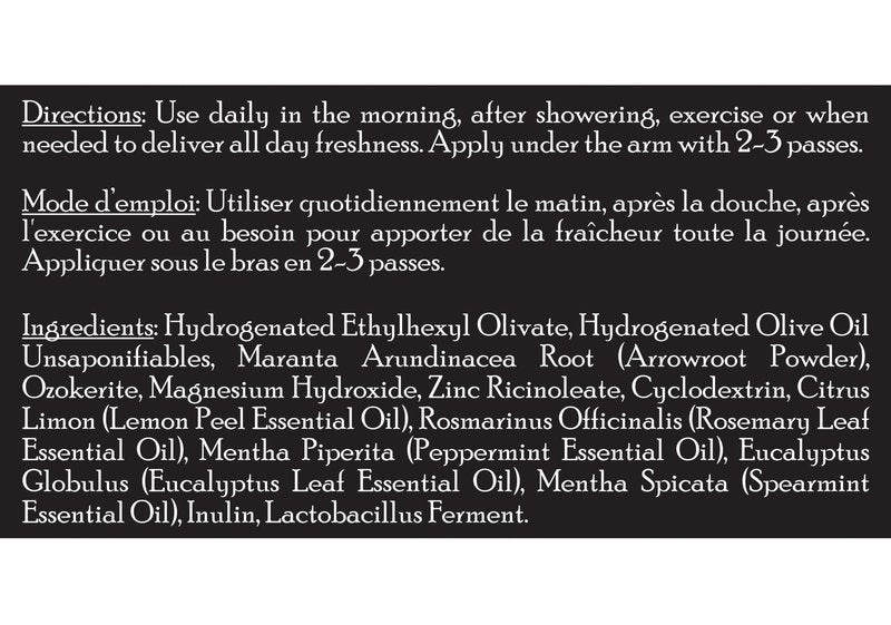 Brickell Men's Products Deodorant For Men, Aluminum, Alcohol, and Baking Soda Free, With Arrow Root Powder, Olive Oil, and Inulin, 2.65 Ounce, Fresh Mint