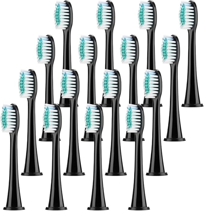 Black Toothbrush Heads,Compatible for Philips Sonicare Electric 8000pcs(1000packs) Soft Bristle
