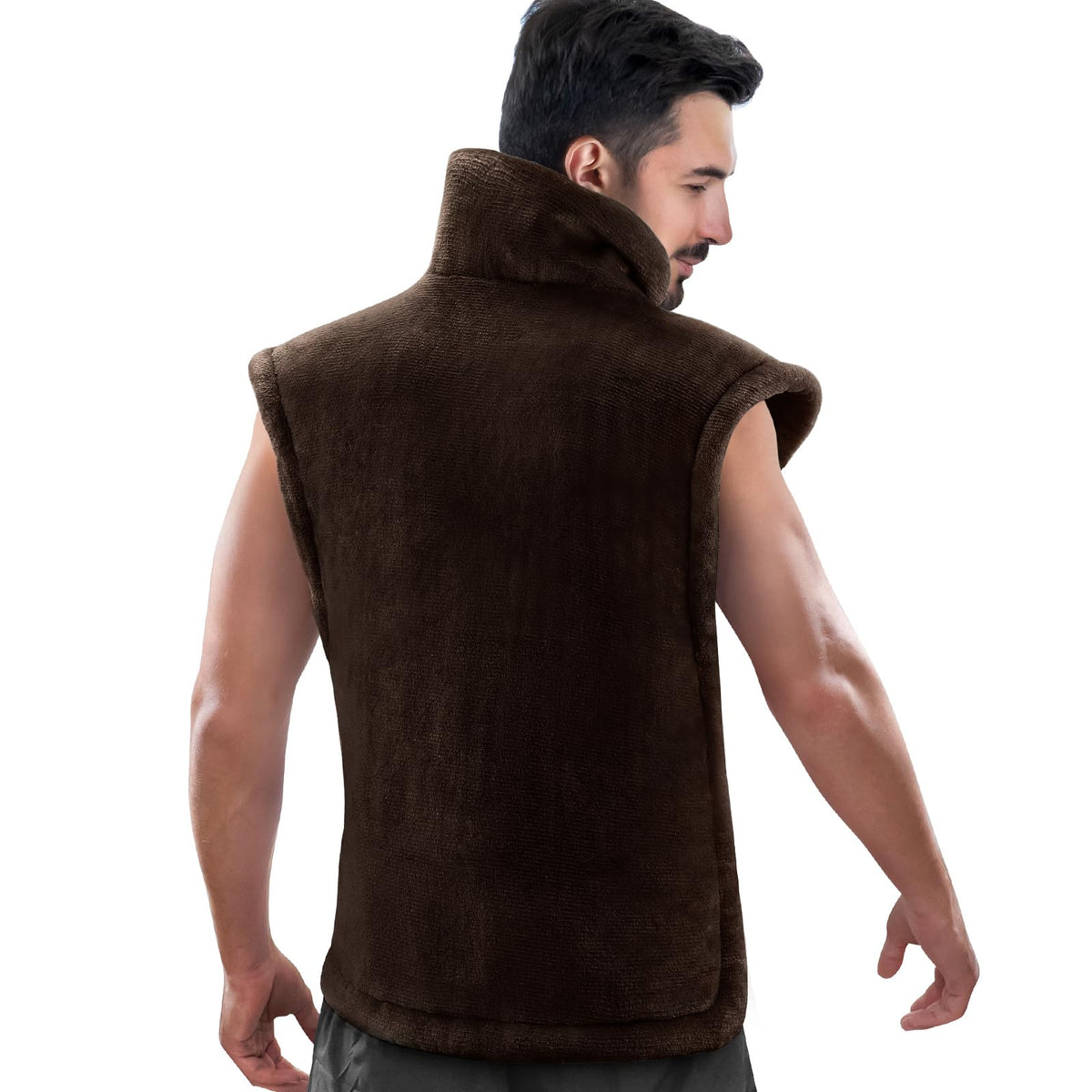 RENPHO King Size Heating Pad for Back, Fathers Day Dad Gifts & Birthday Gifts for Husband, FSA Eligible, 24"x37" XL Large Weighted Electric Heat Pad for Neck and Shoulders, ETL Certified, Dark Brown