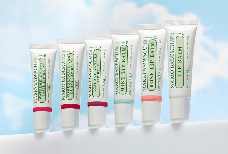Mario Badescu Moisturizing Watermelon & Basil Lip Balm for Dry Cracked Lips, Infused with Coconut Oil and Shea Butter, Ultra-Nourishing Lip Care Moisturizer for Soft, Smooth and Supple Lips, 0.35 Oz