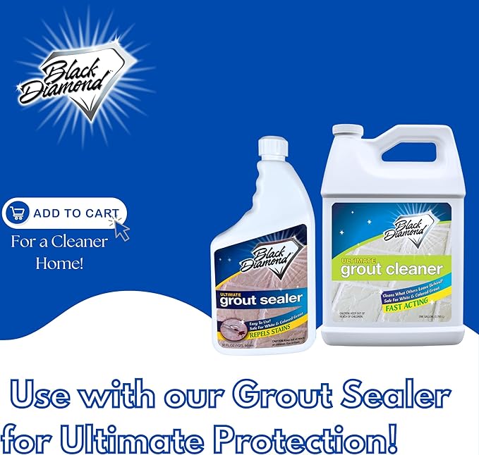 ULTIMATE GROUT CLEANER: Best Cleaner for Tile,Ceramic,Porcelain, Marble Acid-free Safe Deep Cleaner & Stain Remover for Even the Dirtiest Grout. (4-Gallons)