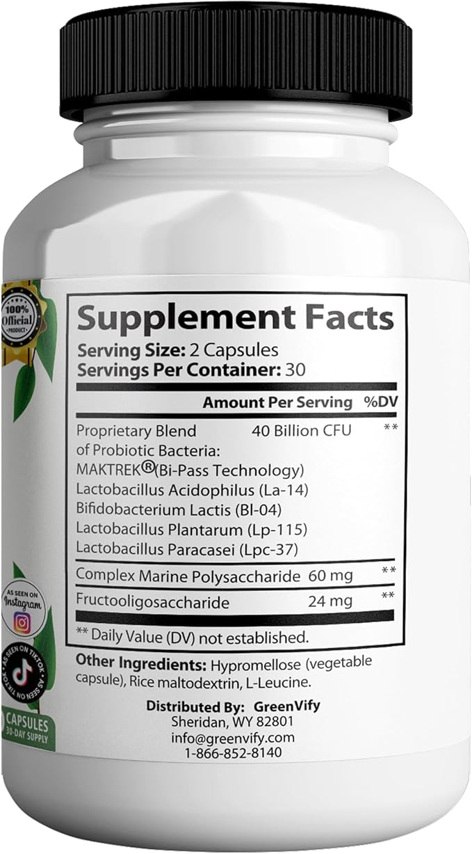 Denta Tonic Max Probiotic Supplement, 40 Billion CFU, 60 Capsules, Supports Oral & Digestive Health (2)