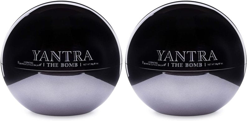 YANTRA Beauty The Bomb Hydrating Beard & Cuticle Balm - Moisturizing, Conditioning Beard and Skin Pomade for Styling, Sculpting and Texture - Smooth, Grease Free - Shea Butter Infused - 1 oz