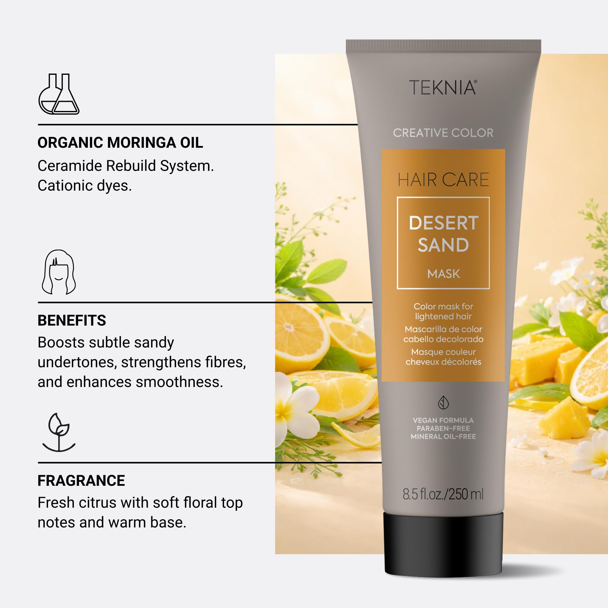Lakmé Teknia Desert Sand Creative Color Mask, 8.5 fl oz