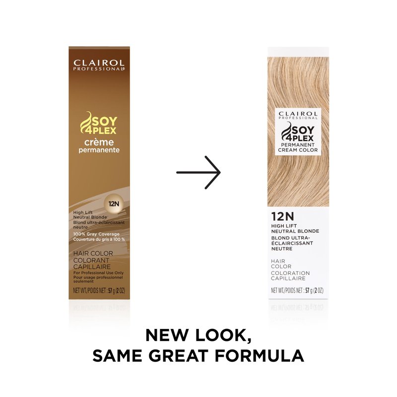 Clairol Professional Crème Permanente, 12n High Lift Neutral Blonde, 2 oz. - Packaging May Vary