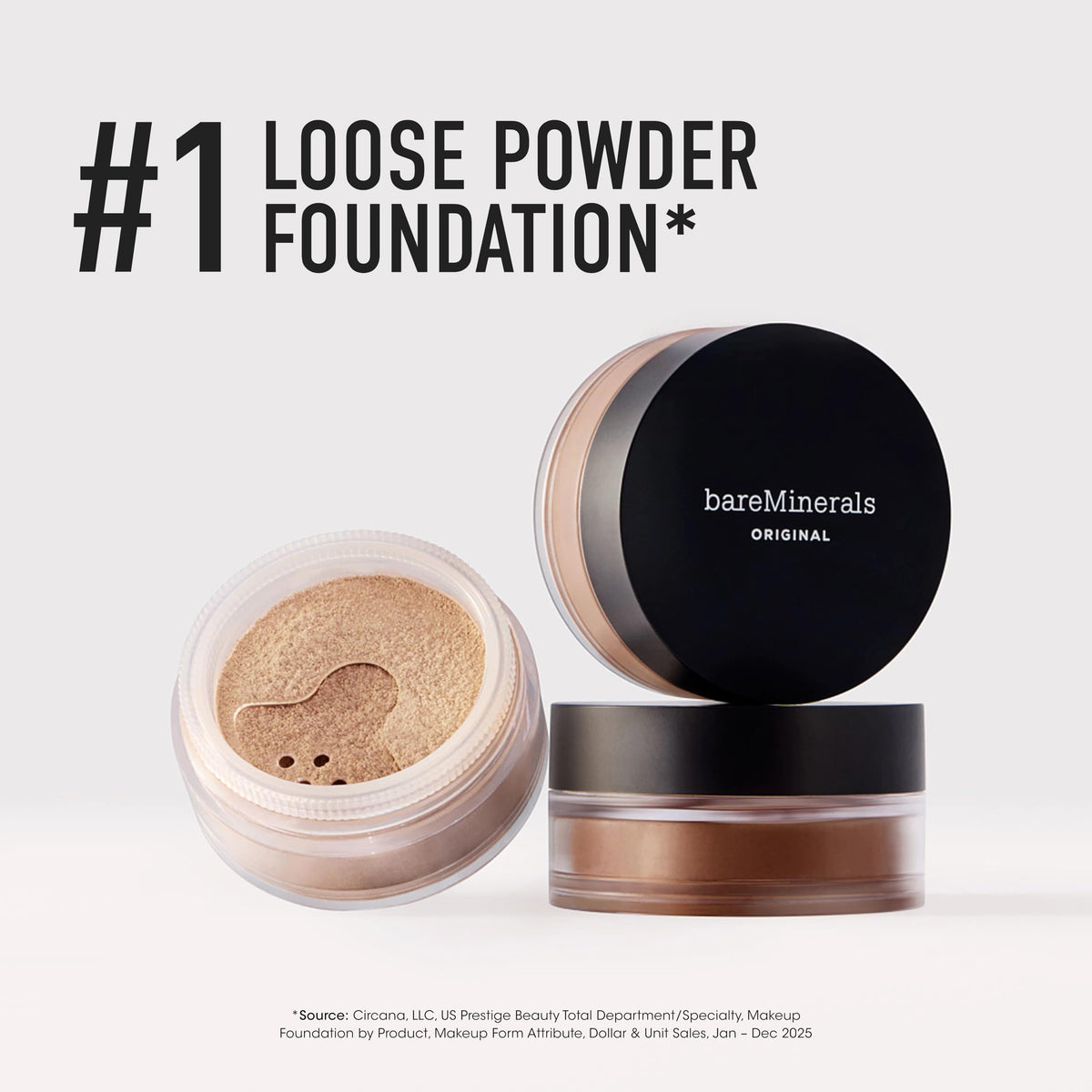 Original Loose Powder Foundation SPF 15, Fairly Medium 05, Vegan, Cruelty-Free & Dermatologist-Tested