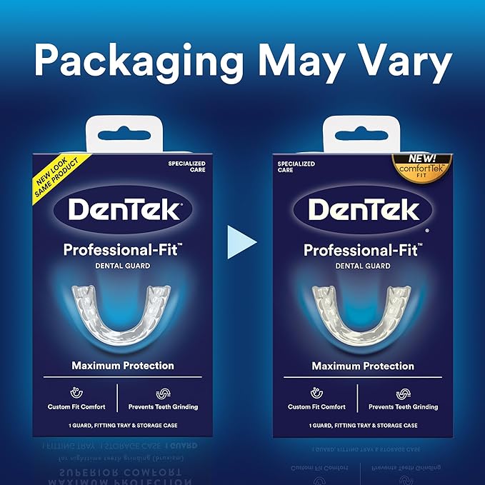 DenTek Professional-Fit Dental Guard, Mouth Guard for Grinding Teeth at Night, 1 Count
