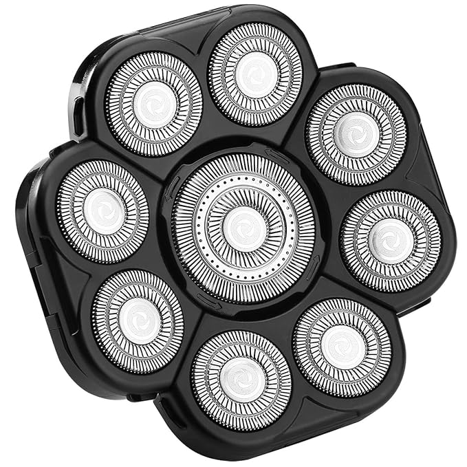 FOXSONIC Upgraded 9 Blade Body Shaver Replacement Heads for Many Brands Electric Razor