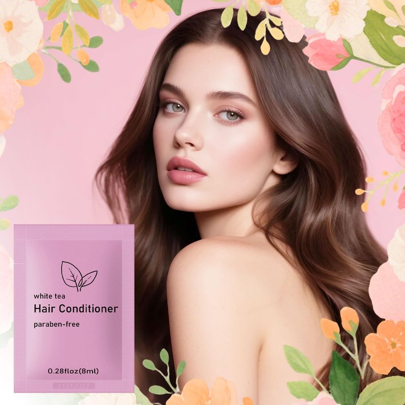 fafortune Travel Size Conditioner Bulk,White Tea Scent,0.28 fl oz (8ml) Small Size Mini Conditioner,Hotel Supplies Bulk for Guests Airbnbs Homes Resorts Offices and Gyms (pack of 200, white tea)