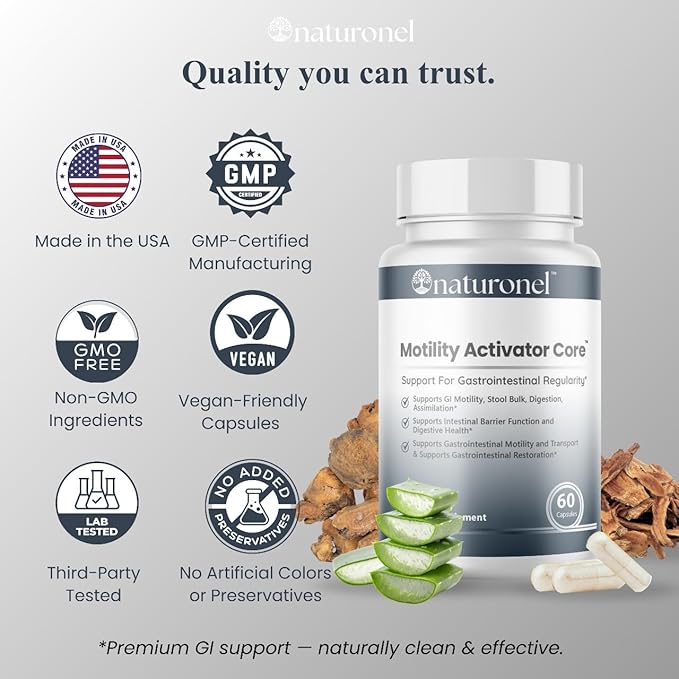 Motility Activator Core Capsules - Cleanse Pills Daily Premium Support, Motility Activator Cleanse Natural Digestive Formula for Overall Health & Wellness Supplement (1)